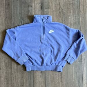 NIKE Girls Purple Pullover Sweater Size Small